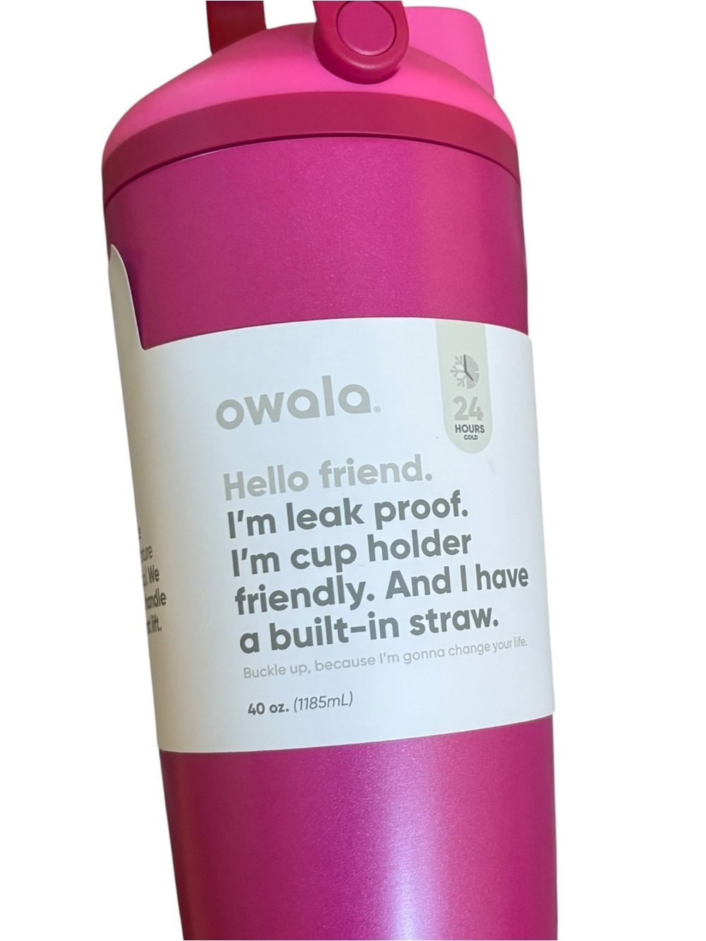 Owala 40 fl oz Stainless Steel FreeSip Sway Tumbler - Read My Lips - Picture 8 of 11